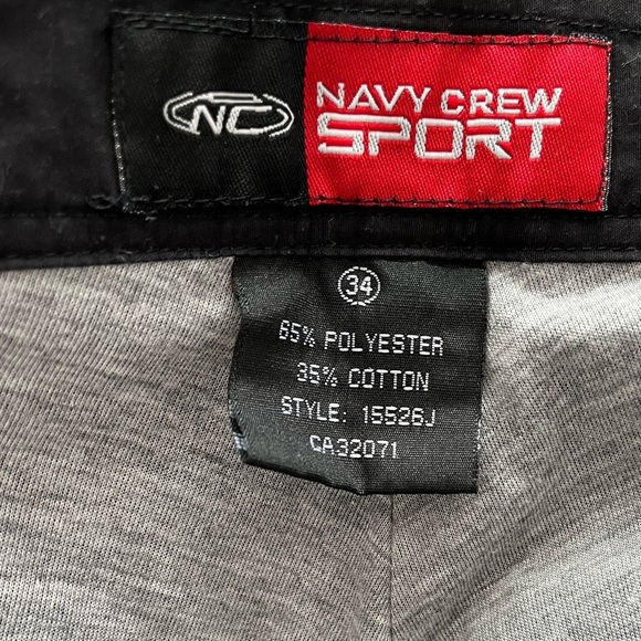 Navy Crew Women’s gray track cargo pants size 34 - Picture 4 of 4